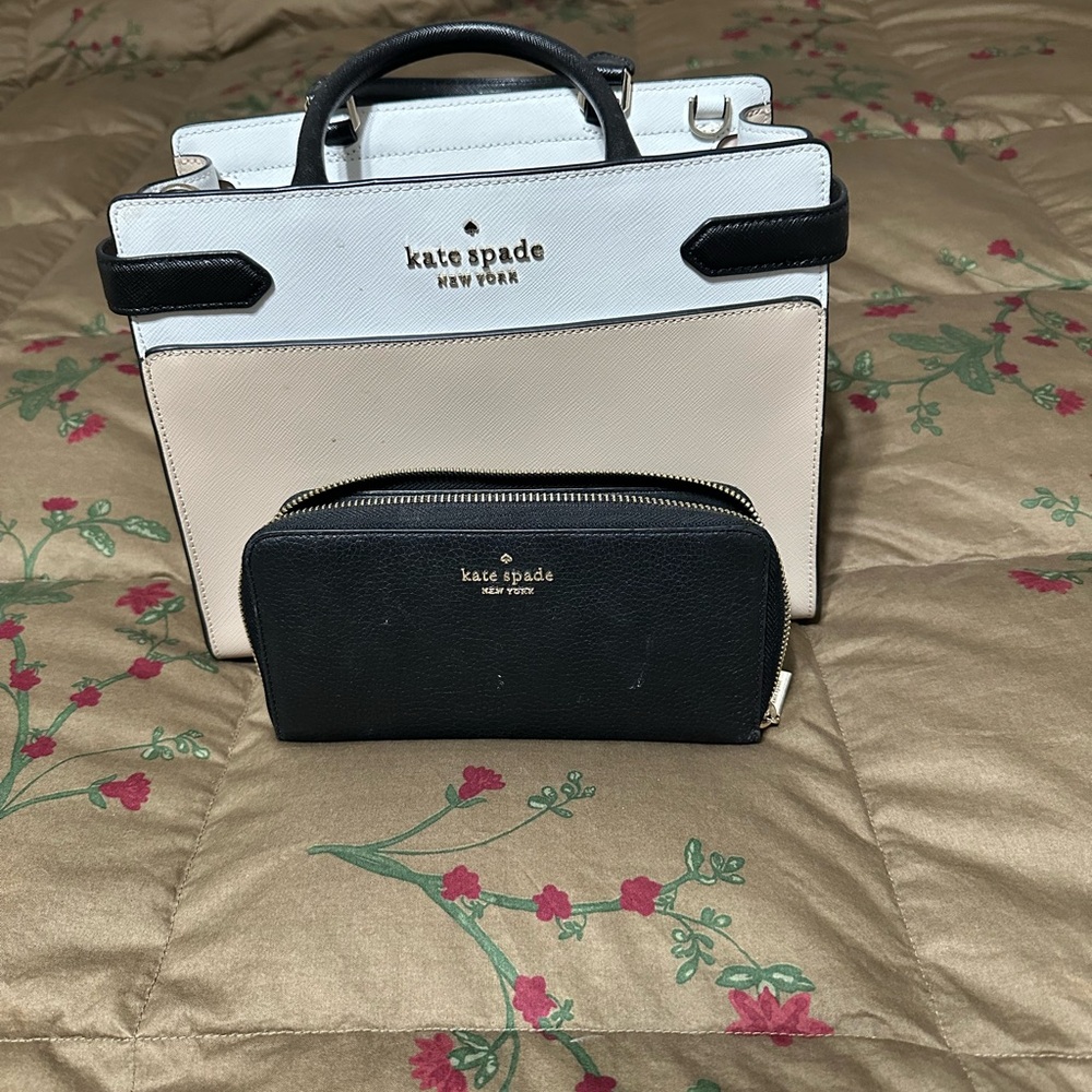 Kate Spade Black and White Satchel